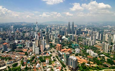 The city skyline of Kuala Lumpur